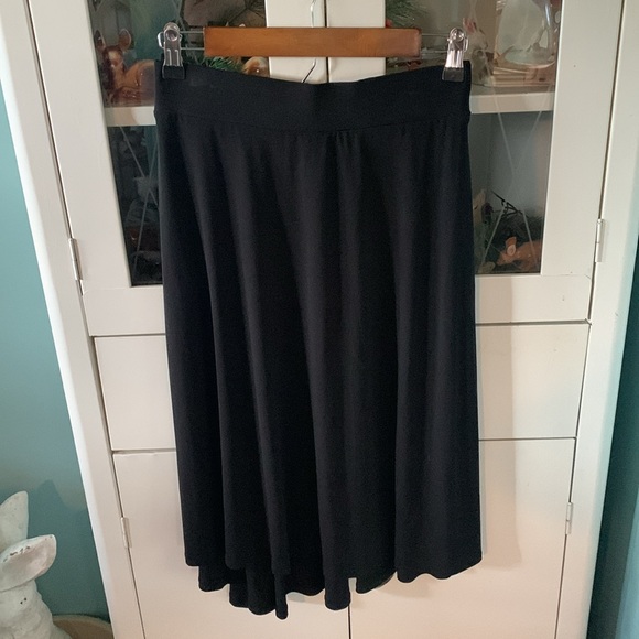 August Silk Options sz S pull on black skirt nwt minimalist - Picture 7 of 7